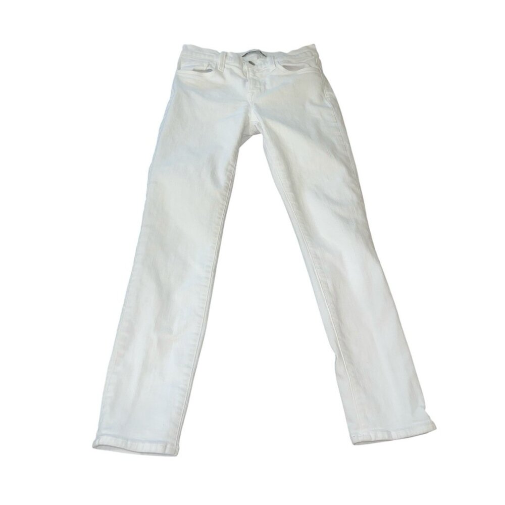 J BRAND Women's Size 25 Waist White Blanc Capri Denim Skinny Jeans Pants